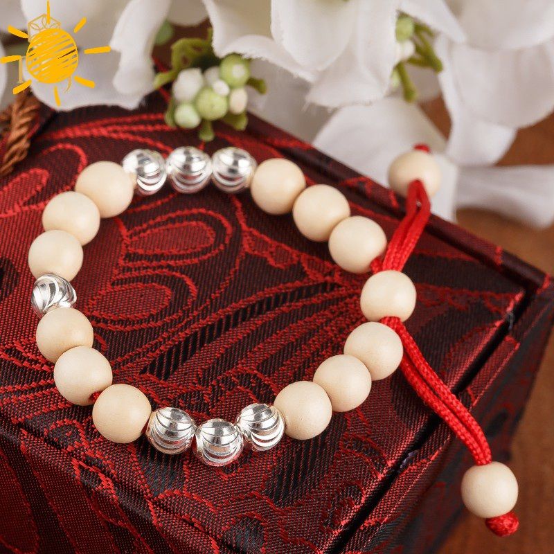 Vòng dâu tằm cho bé mix bi bạc. Ánh Dương Shop