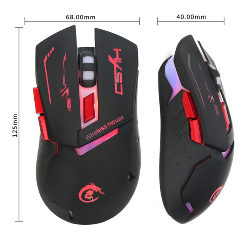 Chuột Không Dây Chơi Game Có Đèn RGB Chất Lượng Cao