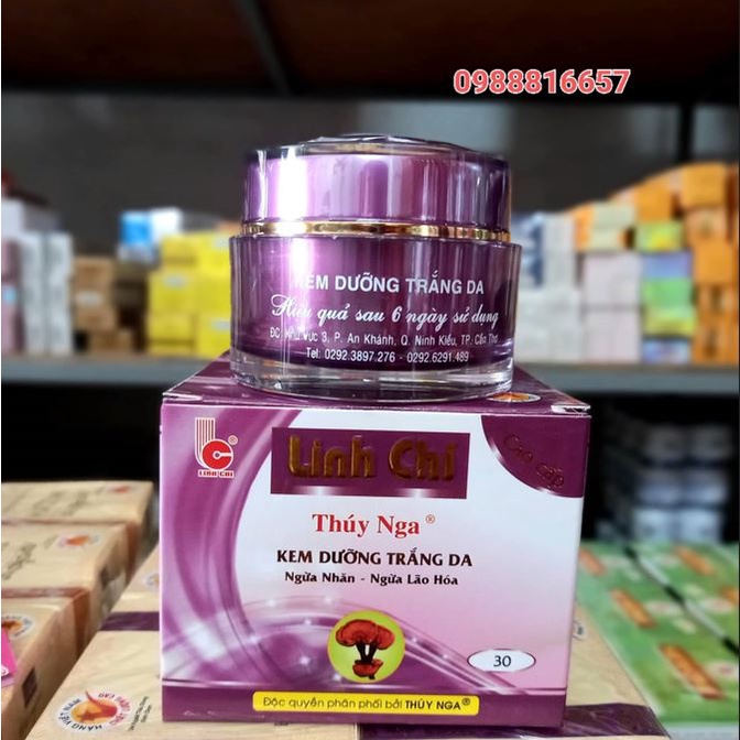 Kem Linh Chi Thúy Nga dưỡng trắng da, ngừa nhăn, ngừa lão hóa 30g