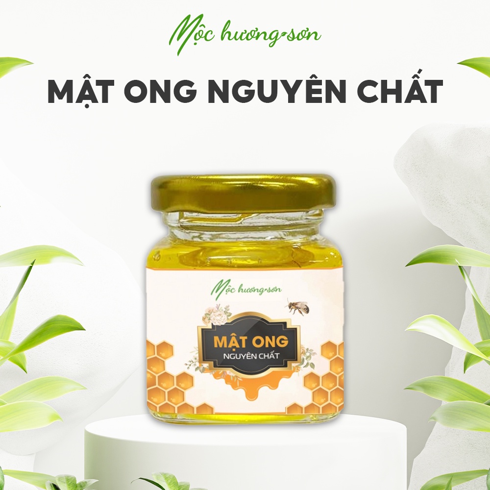 Mật Ong Nguyên Chất thương hiệu Mộc Hương Sơn lọ thủy tinh dung tích 50ml