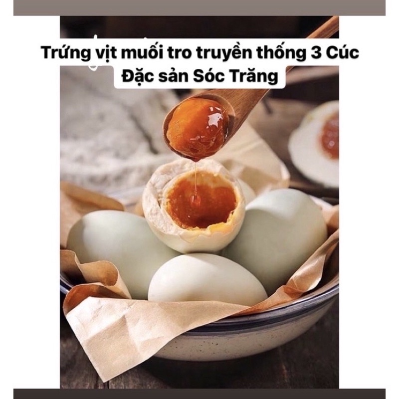 Trứng muối tro truyền thống Ba Cúc 🥰 ship toàn quốc