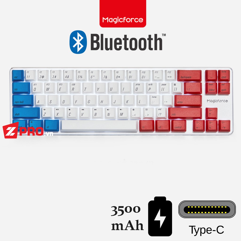 Bàn phím cơ Magicforce 68 Smart 2 Captain America