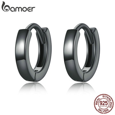 Khuyên tai Bamoer SCE1230 bằng bạc 925 có khóa gài bạch kim không gây dị ứng thiết kế thời trang cho nữ