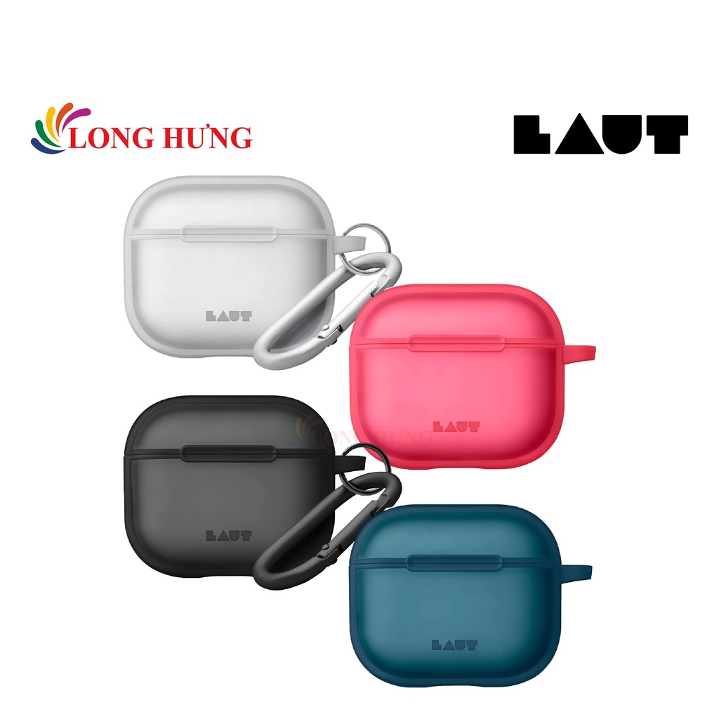 Bao Silicone hỗ trợ sạc không dây Laut Huex AirPods 3 L_AP4_HX - Hàng chính hãng - Chống bám vân tay hiệu quả