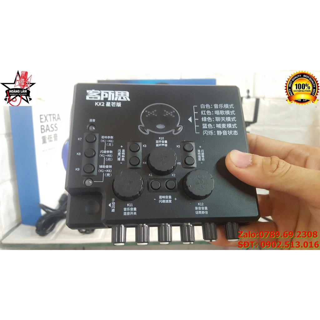 [  VATGIA.online ] Trọn bộ soundcard xox kx2 + micro AQTA 220 tuyệt đỉnh thu âm và livestream