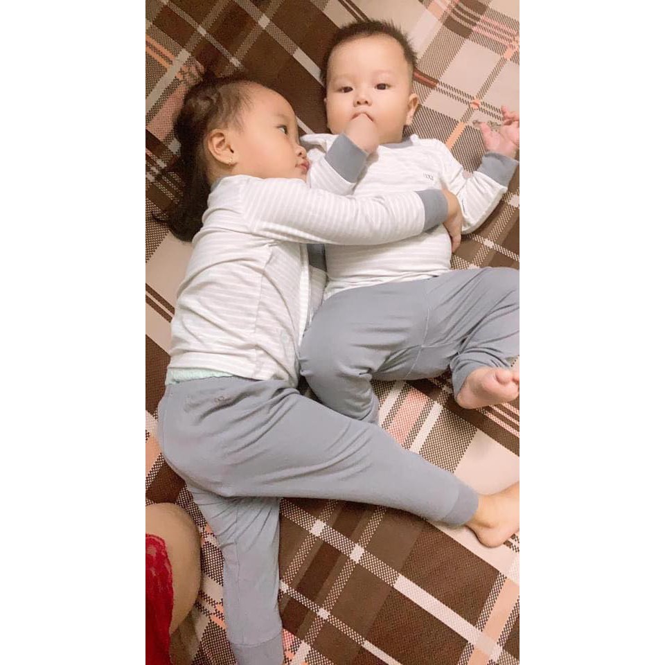 Bộ quần áo dài tay Nous - Bộ cài vai dài tay Nous