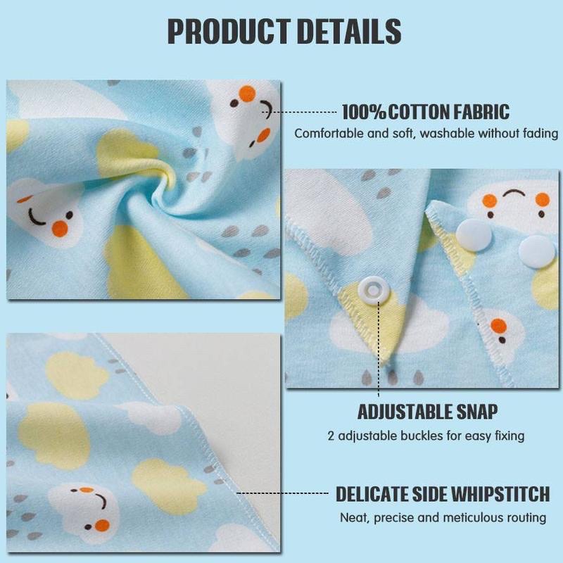 Khăn yếm tam giác cotton có cúc bấm cho bé yêu-Hàng cao cấp