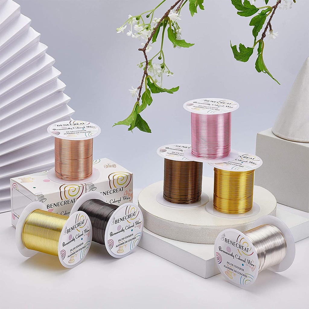 Cuộn Dây Đồng 0.6mm 0.8mm 1mm Làm Đồ Trang Sức Thủ Công