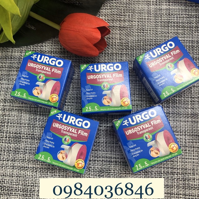 Băng keo cuộn plastic trong suốt Urgo syval Film Transparent