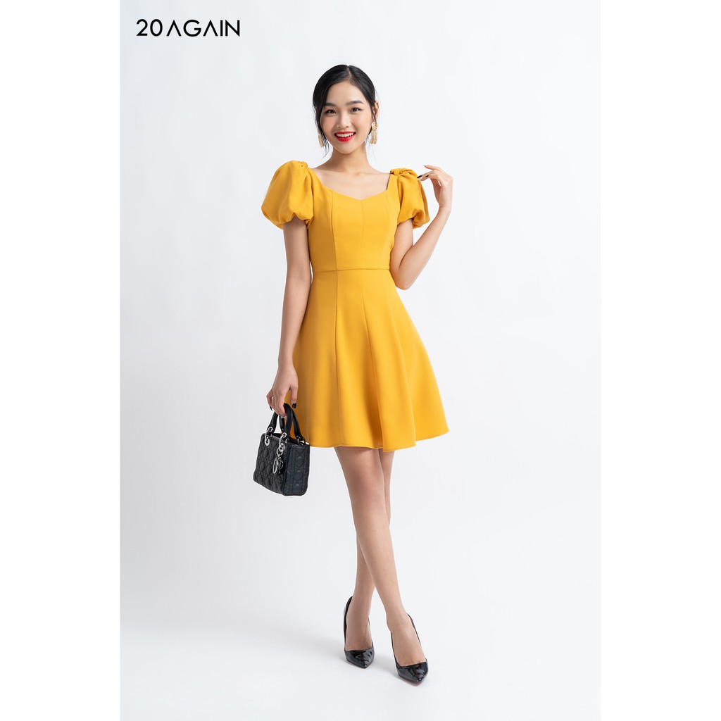 Đầm Tay Bồng Đính Cúc - 20AGAIN - DEA1101 | BigBuy360 - bigbuy360.vn