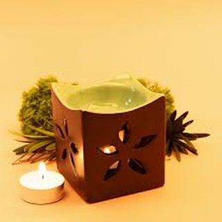 Đế đốt tinh dầu bằng nến - hình vuông
