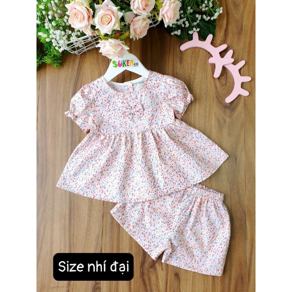 Bộ bé gái kate hoa dễ thương size 2-7