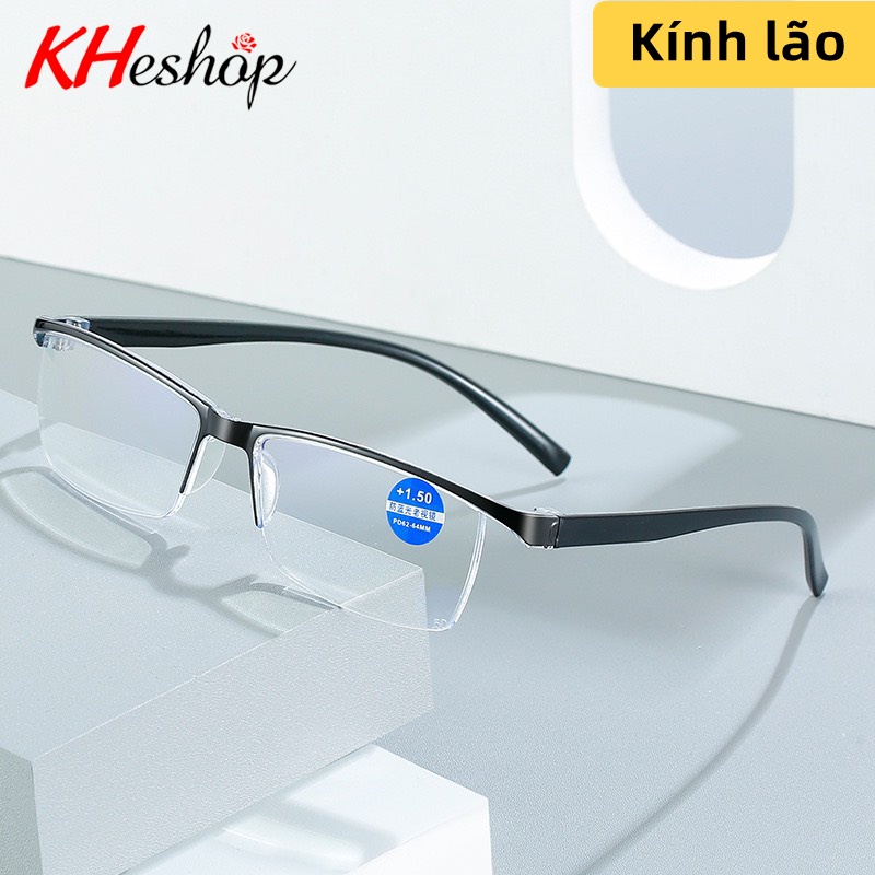 Kính Lão Gọng Dẻo Cho Người Cao Tuổi Chống Ánh Sáng Xanh, cực thoải mái  độ viễn từ 1 đến 4 độ mã Y8616