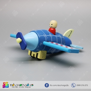 Đồ chơi gỗ Mô hình tên lửa - máy bay lắp ghép