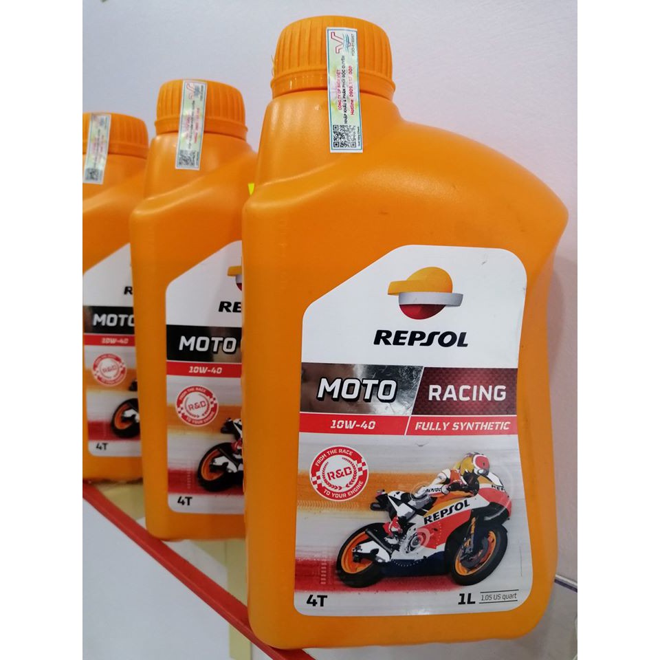 Dầu Nhớt REPSOL Moto Racing 10w40 Fully Synthetic - Hàng Chính Hãng