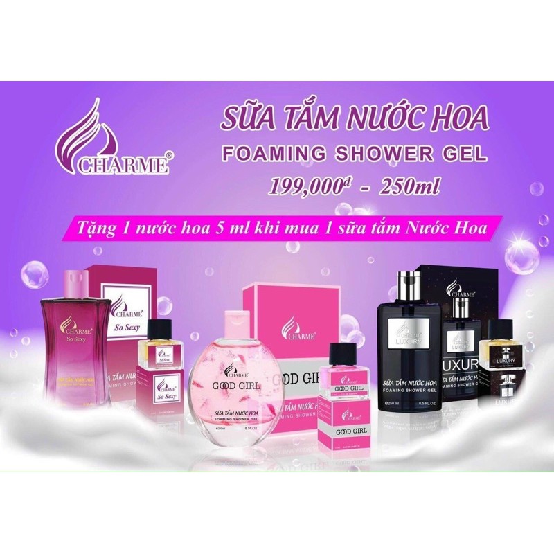 SỮA TẮM CHAM MÙI THƠM NGẪU NHIÊN 250ml