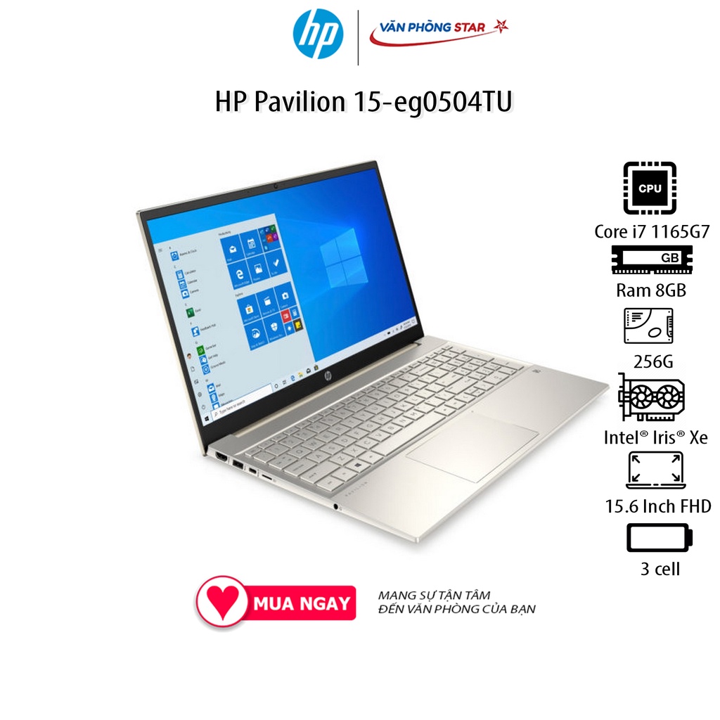 Laptop HP Pavilion 15-eg2055TU (6K785PA) (i7-1260P/8GB RAM/512GB SSD/15.6 FHD/Win11)