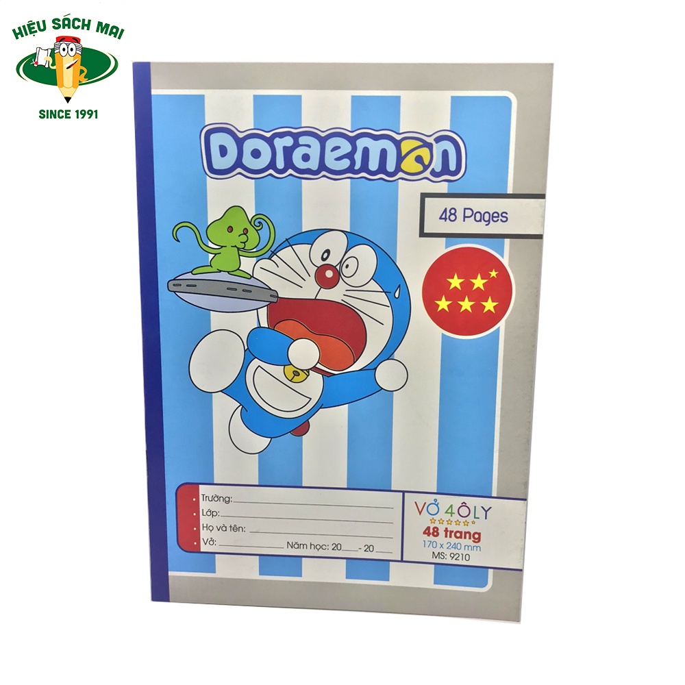 Vở 4 ô ly Hải Long chất lượng cao 48/60/80/200 trang