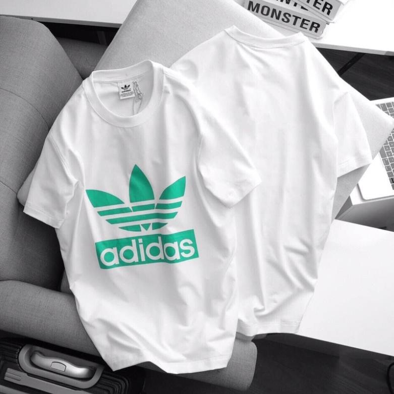 Áo Thun Nam Áo Phông Nam Adidas Cotton 2 Màu Đen Trắng ⚡ ✔️