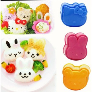 SET 3 KHUÔN NẶN CƠM TẠO HÌNH BENTO