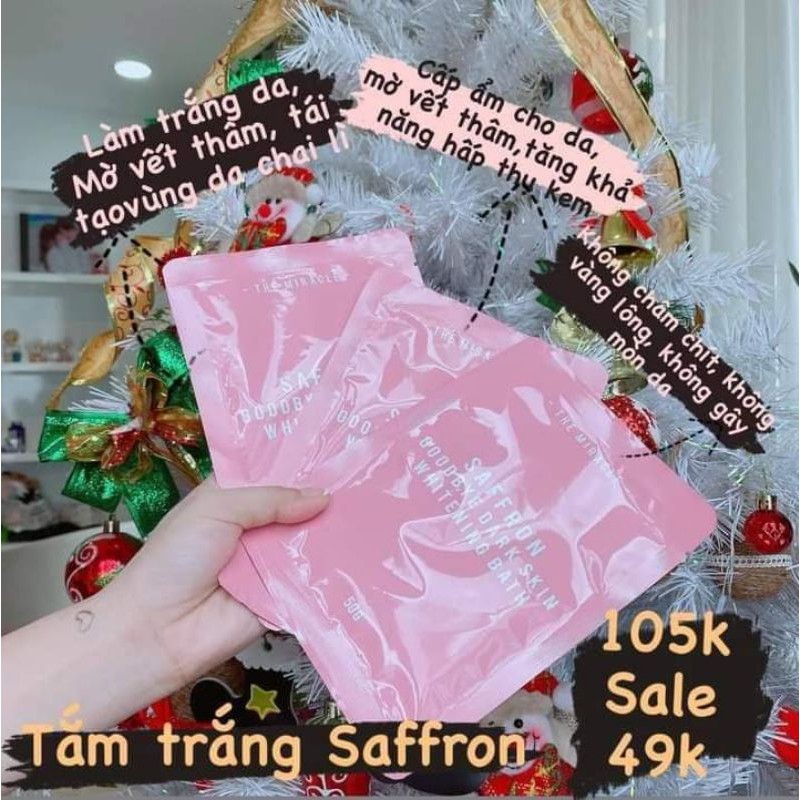 Sữa Tắm Trắng SAFRON Dạng Gói Dành Cho Body