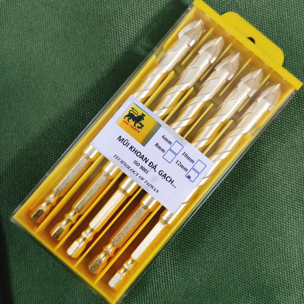 1 cái Mũi khoan đa năng 12mm (dài 130mm) chân lục giác, khoan kính, thủy tinh,khoan gạch men, gạch đá hoa cương