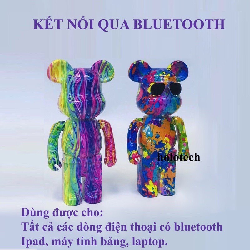 [ HOT] Loa Bluetooth Gấu Bearbrick Nghe Nhạc cực hay, Loa bluetooth Gấu Mini B5 Màu Sắc Sang Chảnh Mẫu Mới 2022
