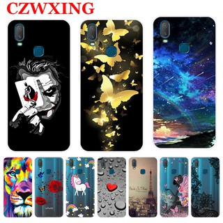 Ốp điện thoại cao su với 15 mẫu họa tiết dành cho VIVO Y11 VIVOY11 Y 11 2019