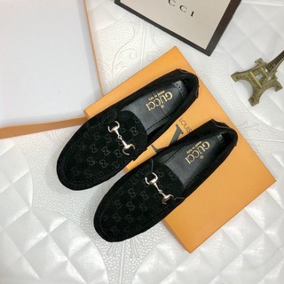 Giày lười da nam Gc vân nhung cực sang - Giày Moca