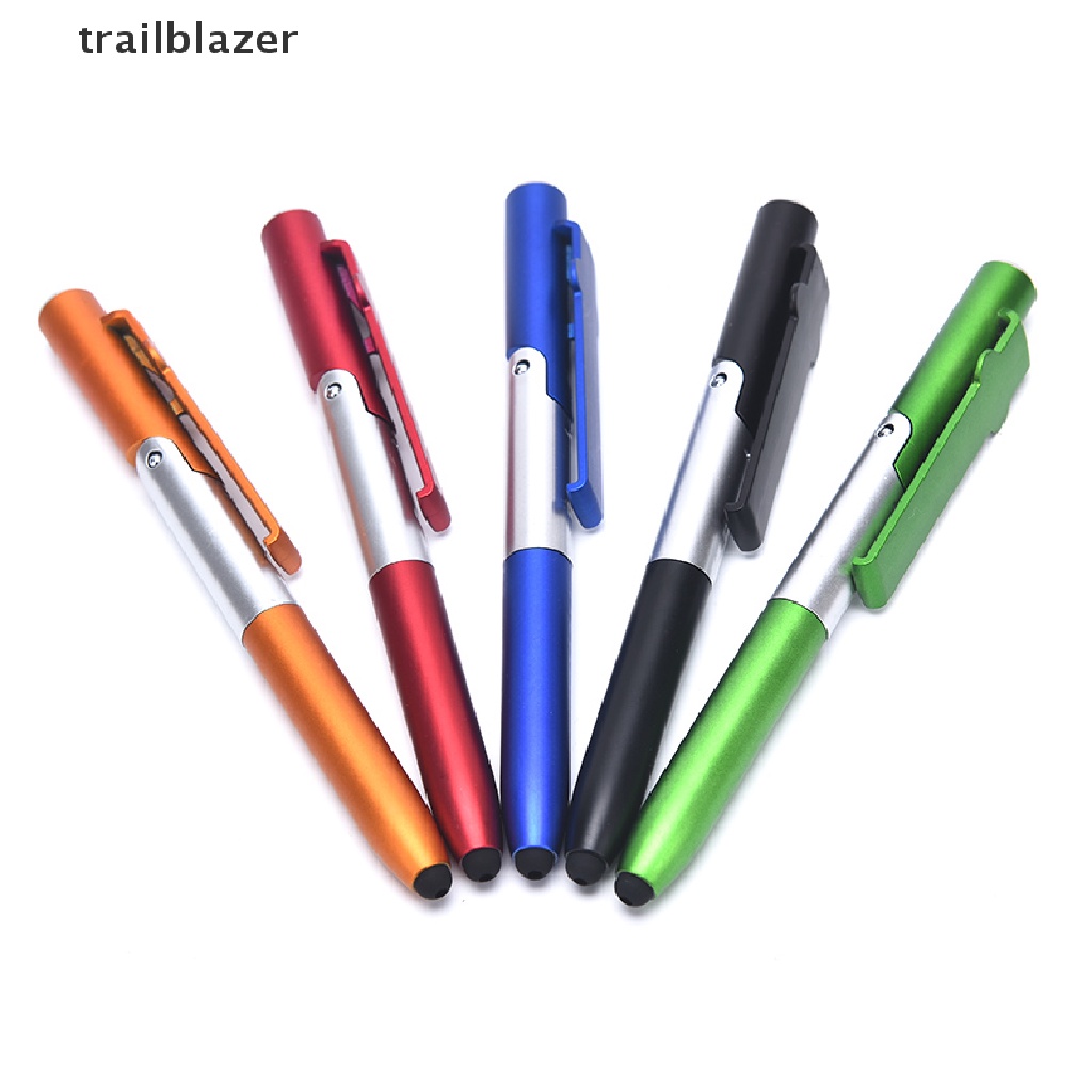 trailblazer Multifunction 4 in 1 Touch Screen Ballpoint Pen Folding LED Light Mobile Stand UIO