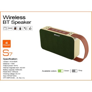 Loa Bluetooth Kisonli S7