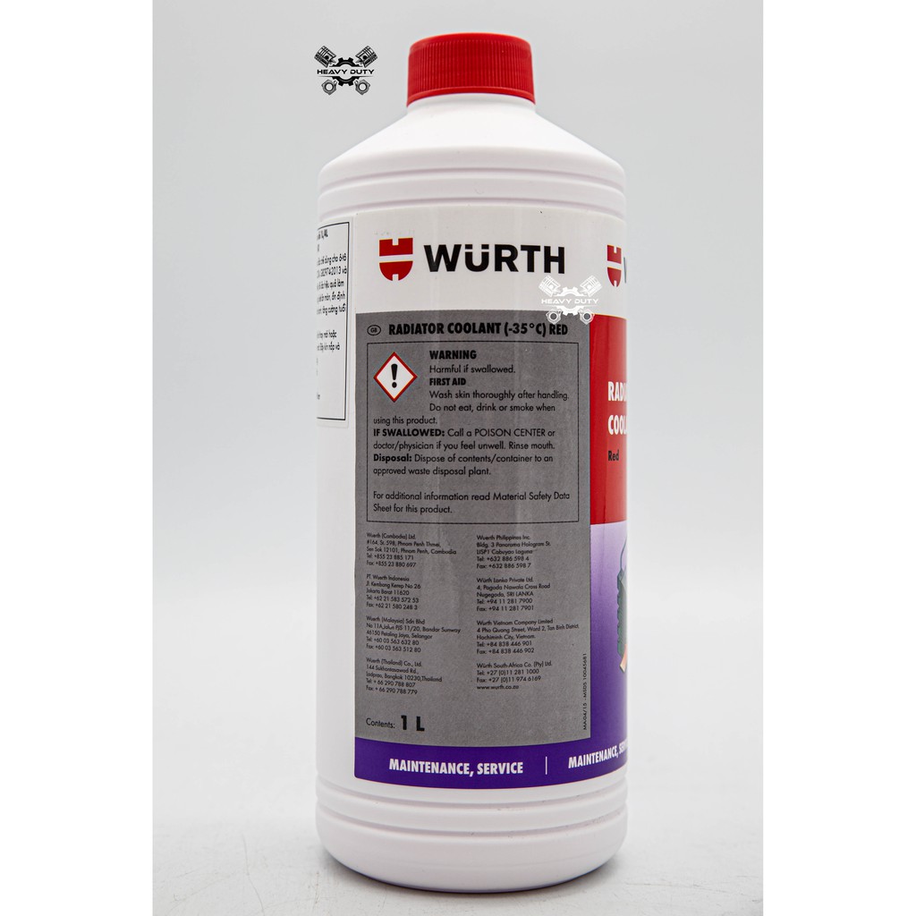 Nước Làm Mát - Wurth Radiator Coolant [1L]