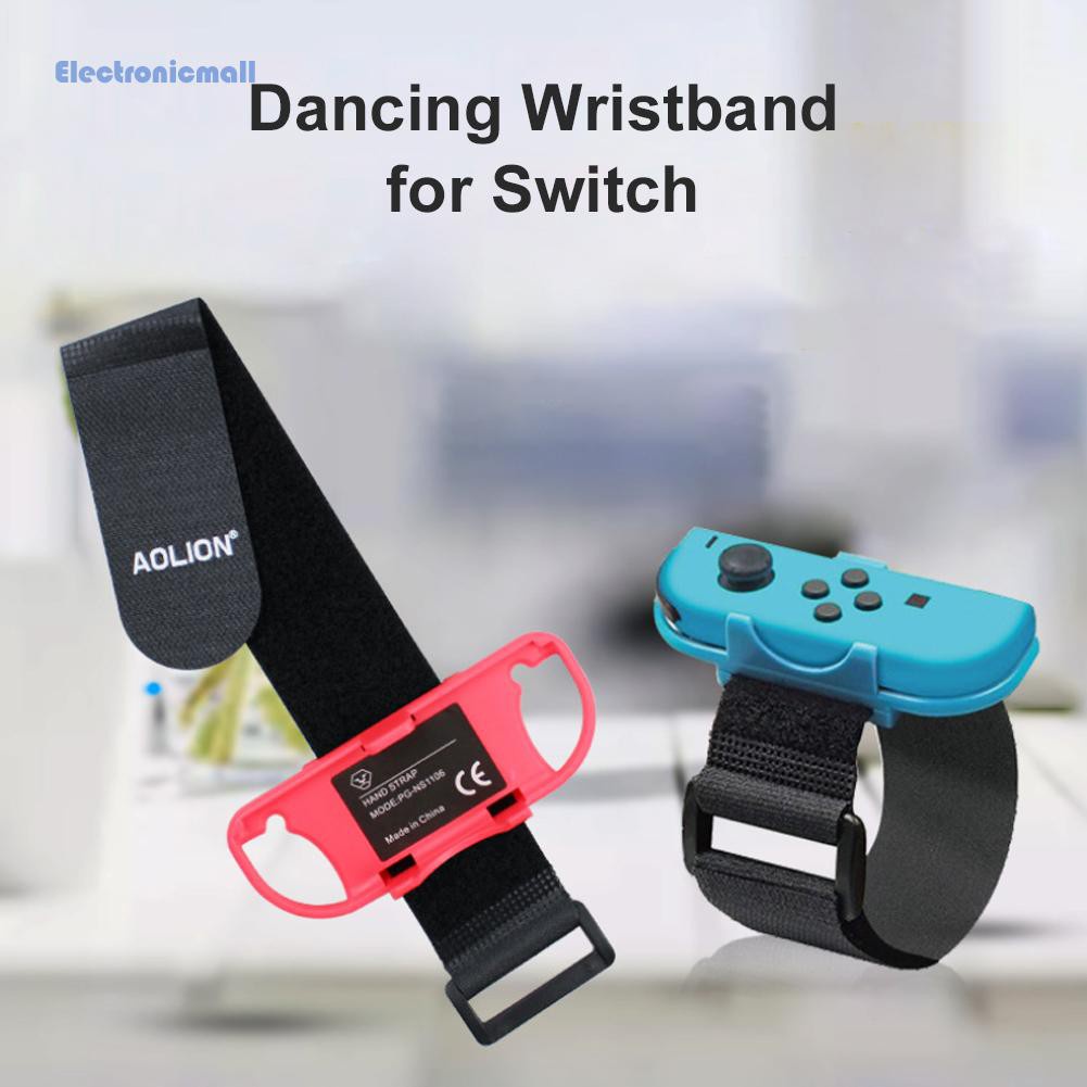 ElectronicMall01 Wrist Bands for Joy Con Controller Elastic Strap for Just Dance Game 1 Pair