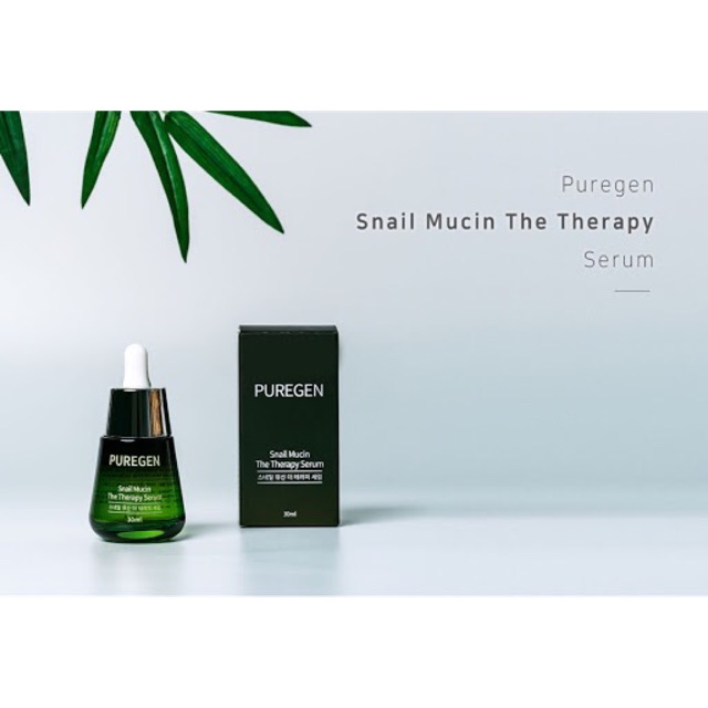 Tinh chất trẻ hó làn da puregen snail mucin therapy serum