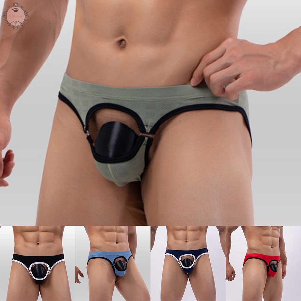 Men Underwear Open Front Hole Panties Seamless Underpants Best Popular