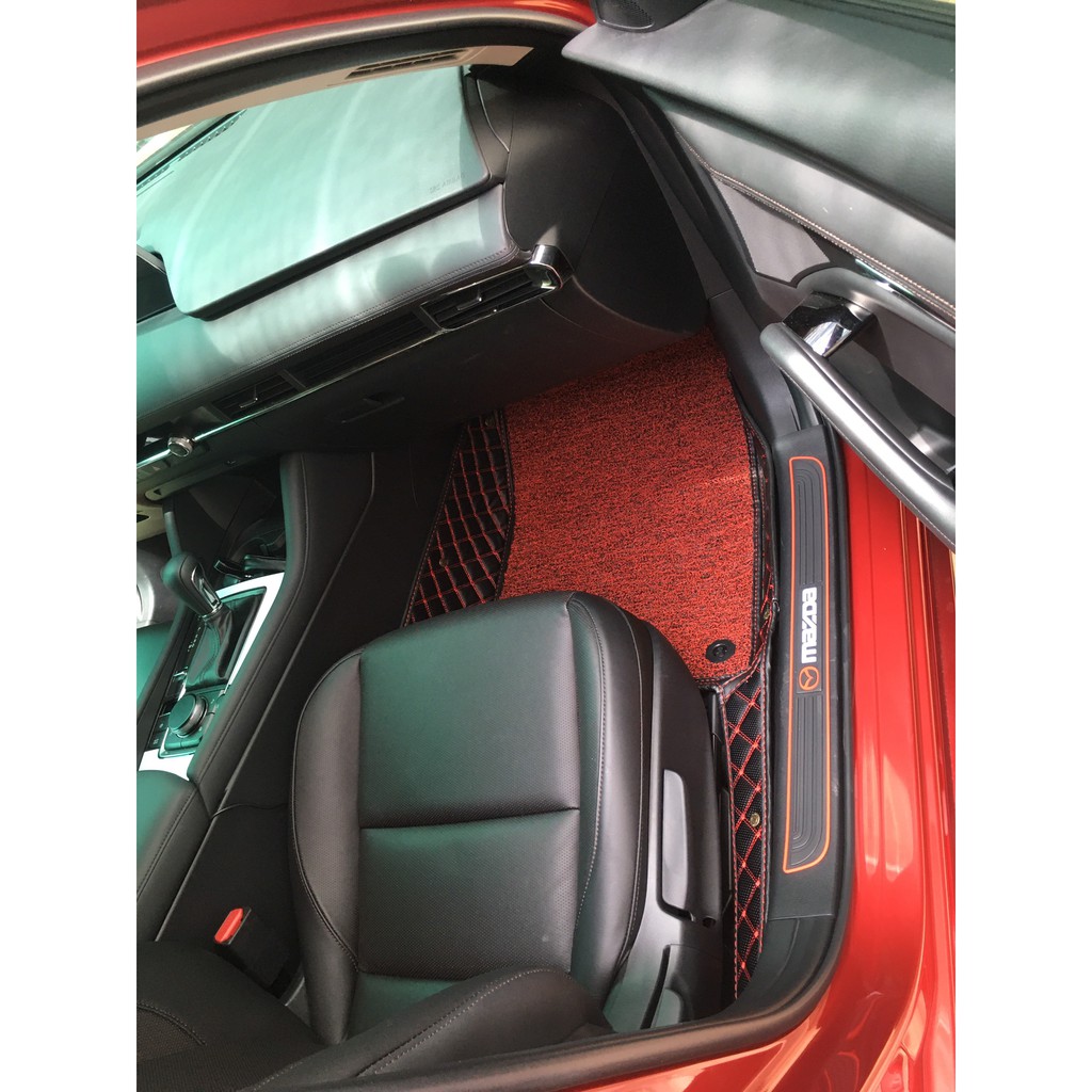 Thảm sàn ô tô 5D 6D cho xe Mazda 3 2013-2021 Da xịn, không mùi, bền, thân thiện