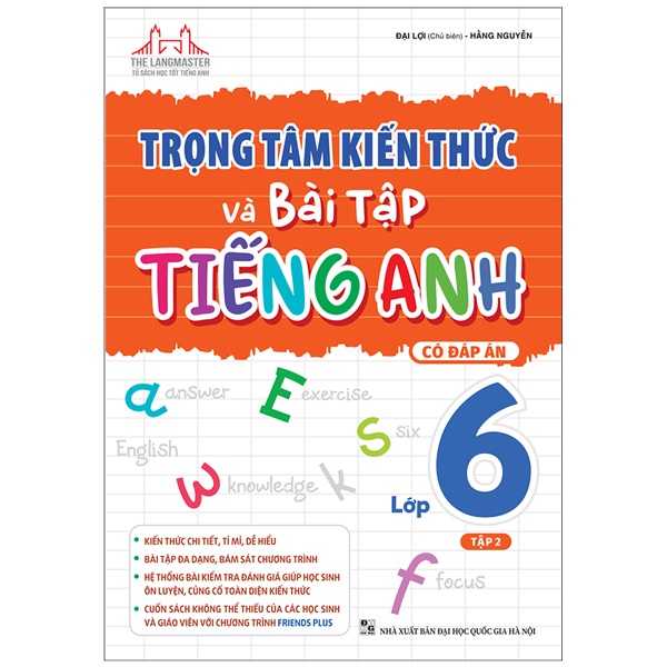 Sách Combo-Trọng Tâm Kiến Thức Và Bài Tập Tiếng Anh 6 - Tập 1 và Tập 2 (Có Đáp Án)