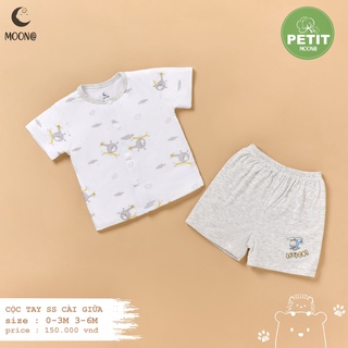 (Moon) Bộ cộc tay petit Moon cho bé