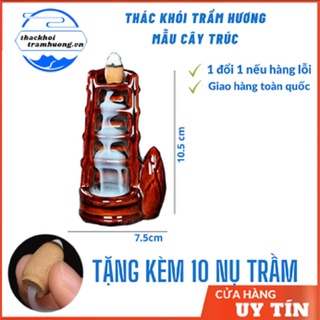 Thác khói trầm hương tỏa ngược cao cấp mẫu cây trúc
