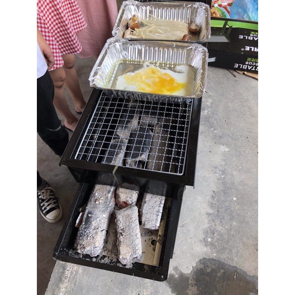 Bếp Nướng Than Hoa BBQ Ngoài Trời Loại To Cao Cấp Tiện Lợn