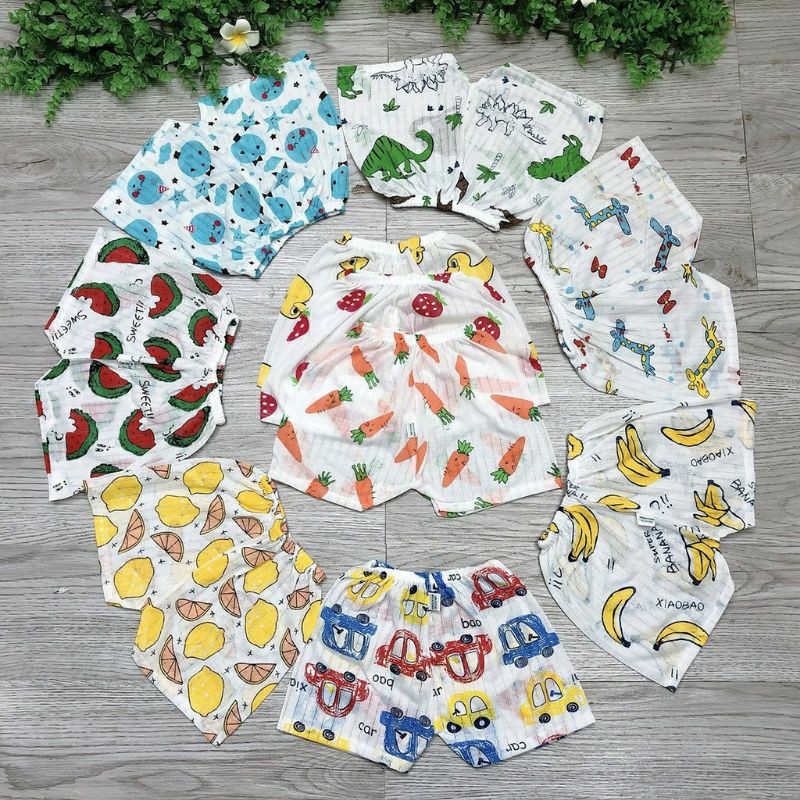 10 quần chục cotton giấy cho bé trai/ bé gái từ 5-15 kg