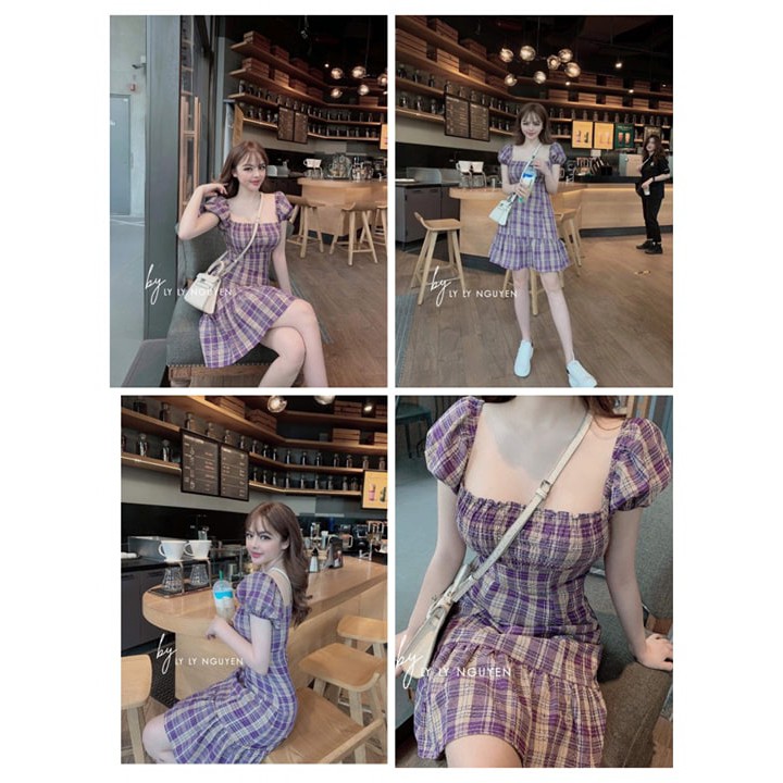 ĐẦM ĐUÔI CÁ MÀU TÍM SIÊU XINH