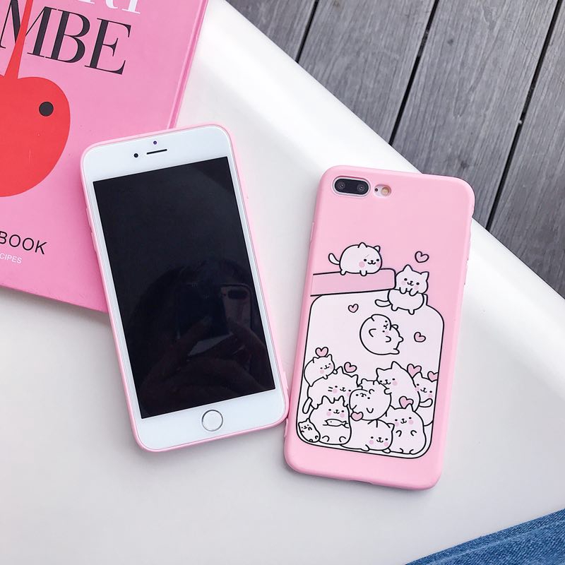 Ốp điện thoại TPU in hình xinh xắn cho Iphone 6 6s 6plus 6splus 7 8 7plus 8plus X XS XR XS Max