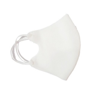 (1 chiếc) Khẩu trang trắng 3D Mask vải không dệt 3 lớp kháng khuẩn ôm kín mặt