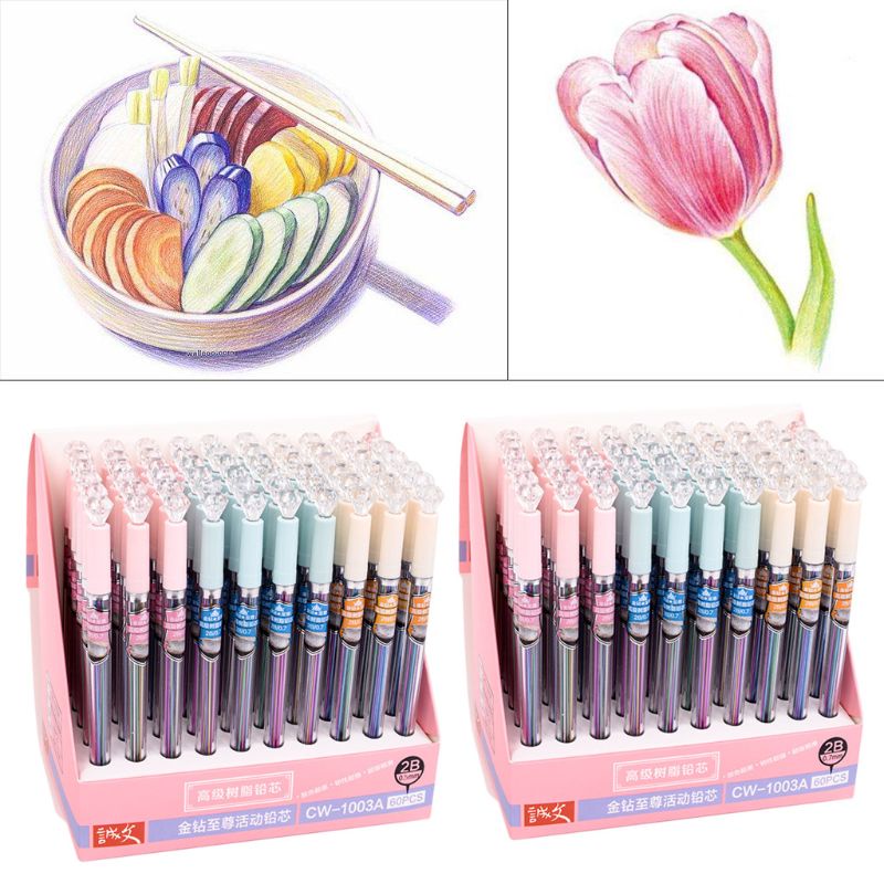 Bút Chì Bấm 2B Dùng Vẽ Phác Thảo Tự Động