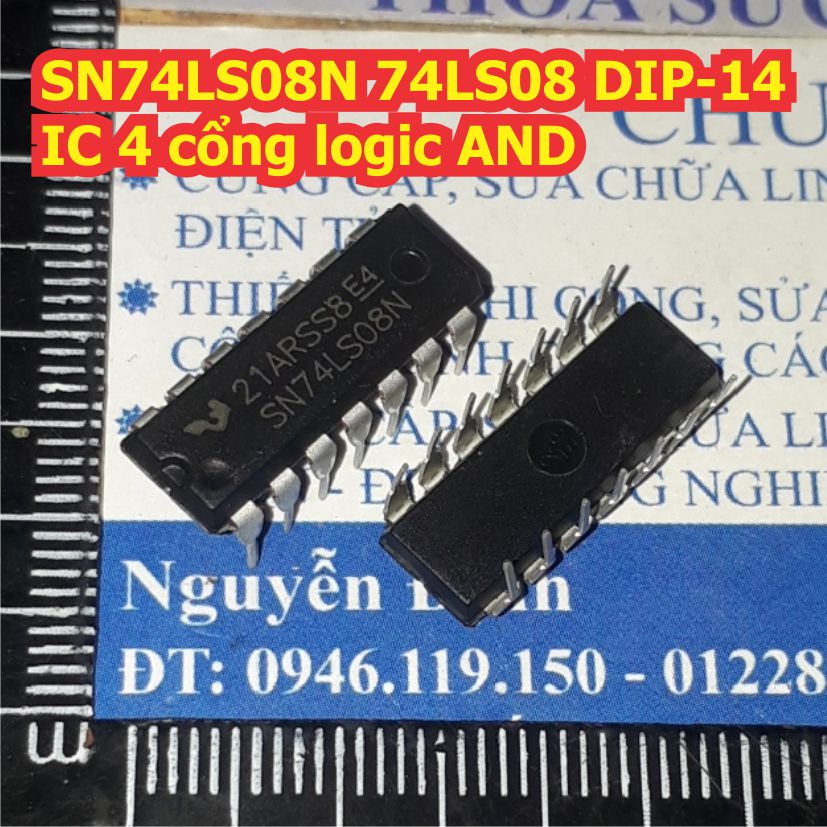 5 con SN74LS08N 74LS08 DIP-14 IC 4 cổng logic AND kde8396