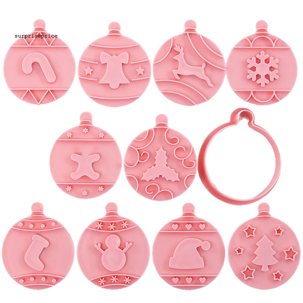 Set 10 Khuôn Làm Bánh Cookie Trang Trí Giáng Sinh