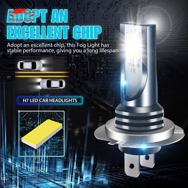 Bộ 2 Bóng Đèn Pha Led H7 110w 30000lm Siêu Sáng 6000k Ánh Sáng Trắng Chất Lượng Cao Cho Xe Hơi