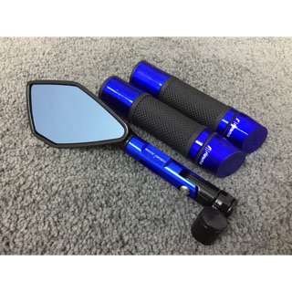 Combo gương chiếu hậu Rizoma 5 góc và bao tay gù xéo