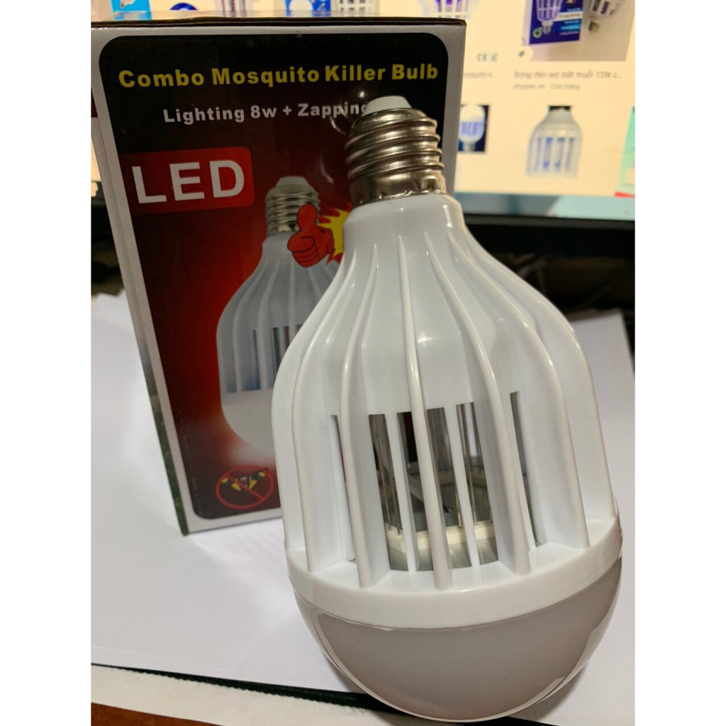 Bóng Đèn Led Bắt Muỗi 2 Trong 1 Lingting 8W+Zapping 2W